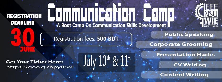 COMMUNICATION CAMP Banner